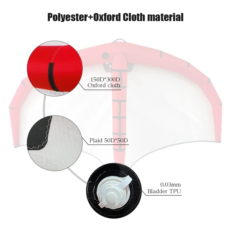 مجموعة رقائق الجناح طائرة ورقية لركوب الأمواج في الهواء الطلق والرياضات المائية لوح هيدروفويل لركوب الأمواج لوح تزلج على الماء ميسترال ديوتون طائرة ورقية من رقائق الطائرة الورقية