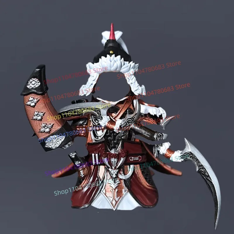 MOC-bouwstenen: miniatuur keizer Genghis Khan pantserbeeldje decoratief verzamelspeelgoed voor hobbyisten en cadeau