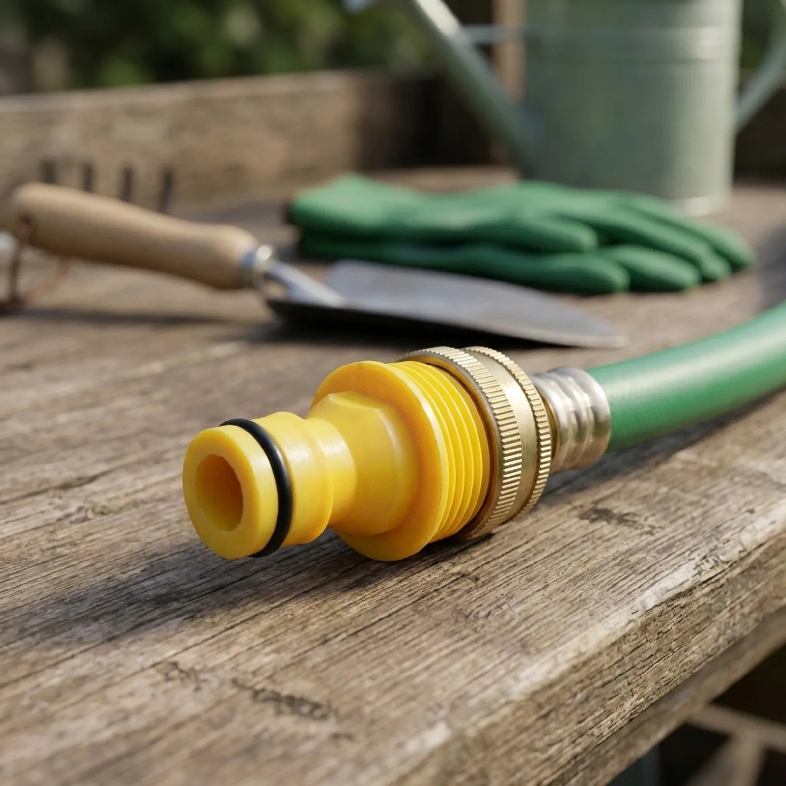 Yellow Plastic Water Sprayer Watering Equipment Adaptor Connection Connector Installation Plastic Construction