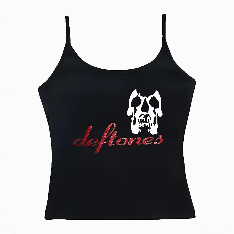 

90s Garbage Cut top Y2k Clothing Gothic Pattern Emo Women's Vest Cute Punk Streetwear Sleeveless Tight Corset Print