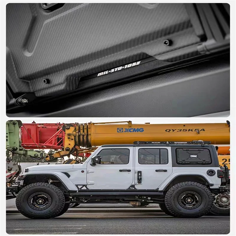Side Box Lateral Box (4 Door) Multifunctional Aluminum Alloy For Jeep For Wranglar JL 2018++ JL9033 LantSun