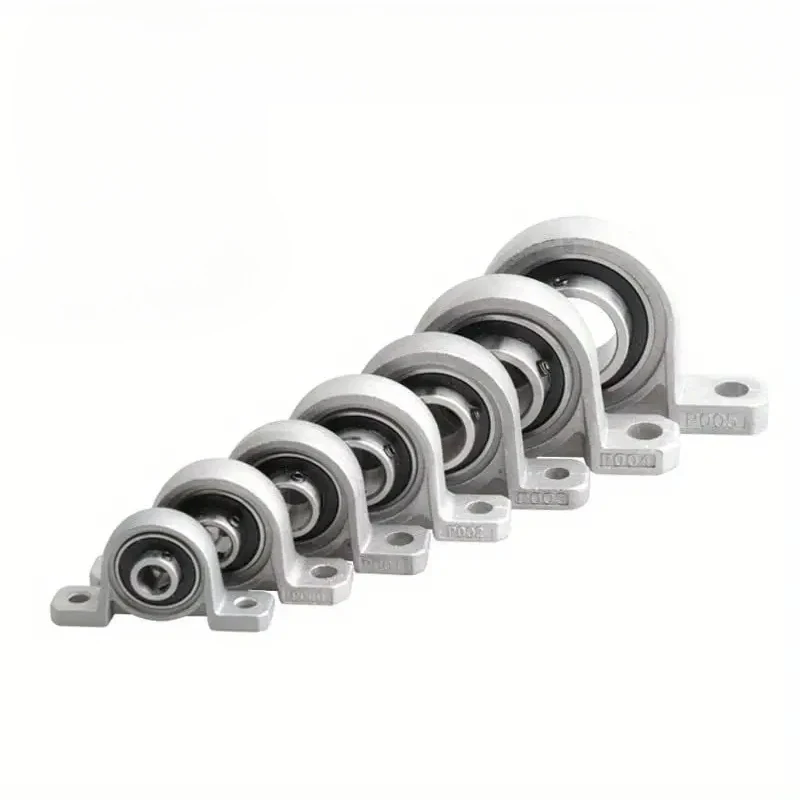 2/10pcs Zinc Alloy Diameter 8mm 10mm 12mm Bore Ball Bearing Pillow Block Mounted Support KP08 KP000 KP001 Kp002 Kp003 Kp 004 005