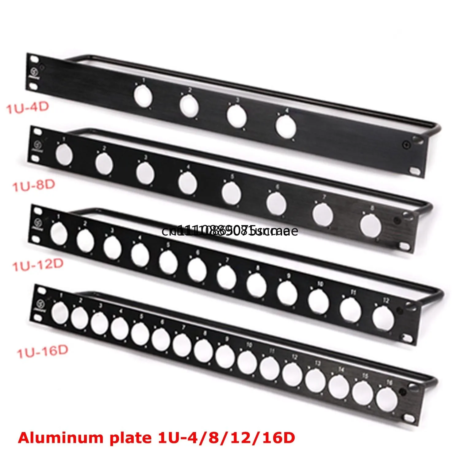 Rack Patch Panel 4 8 12 16 Way Channel 1U Flight Case Mount For XLR Connecctor Male Female SpeakOn Audio Cable Plug 1U 8D 12D - view 2