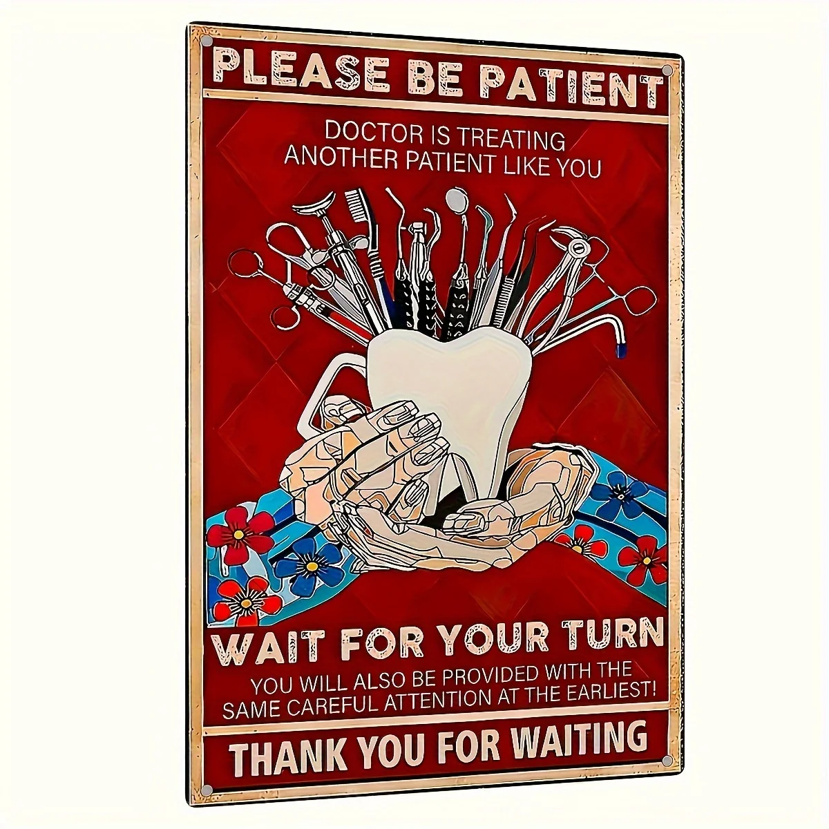 Vintage Dental Metal Sign - Humorous 