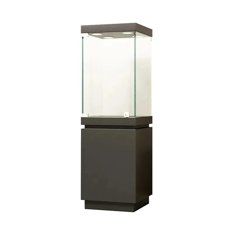 Display Cabinet Dustproof Glass Showcase Jewelry Jade Antique Cultural Relics Collection Cabinet Home Museum Exhibition Stand