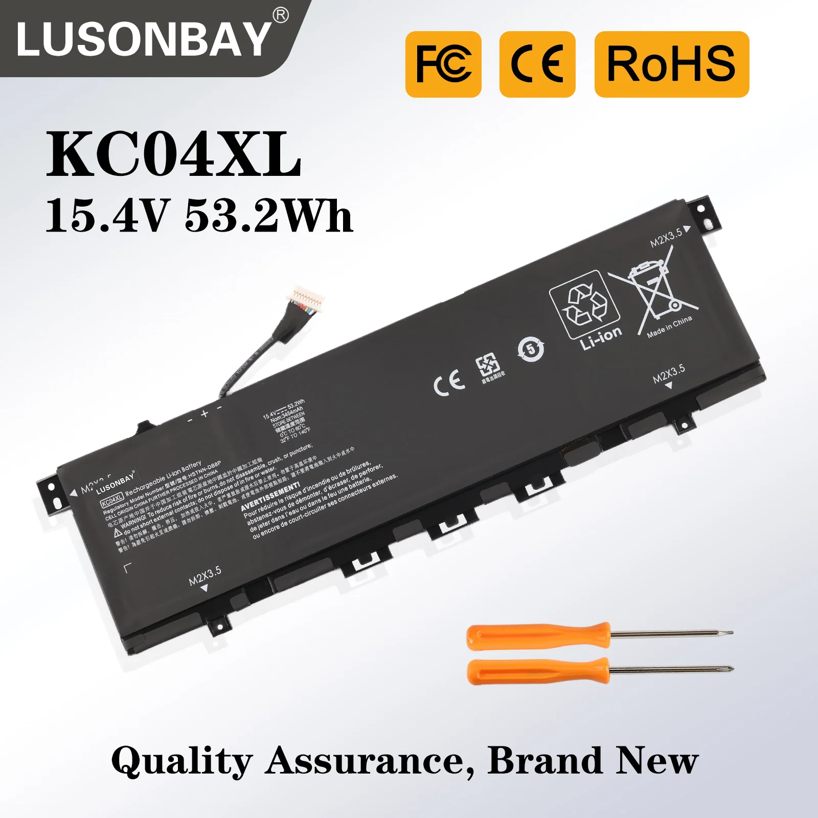 LUSONBAY KC04XL Battery For HP Envy 13 AH 13-AQ000 For X360 13-AR 13-AG Laptop Series HSTNN-IB8K L08544-1C1 L08544-2B1 TPN-W133