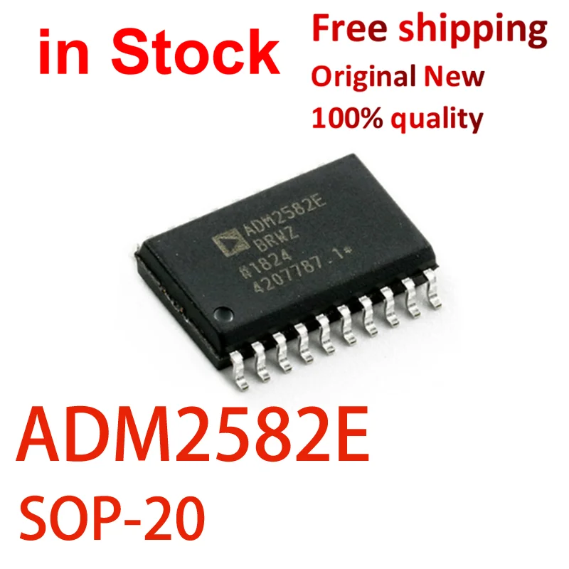 (1 pcs)100% Original New ADM2582E BRWZ ADM2582EBRWZ SOP-20  RS-485 Transceiver ic chip