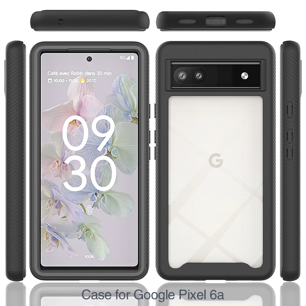 Hybrid TPU/PC Sky Case for Google Pixel 6A Funda Capa Shockproof Crystal Clear Shell Heavy Duty Cover for Google Pixel 6 Pro