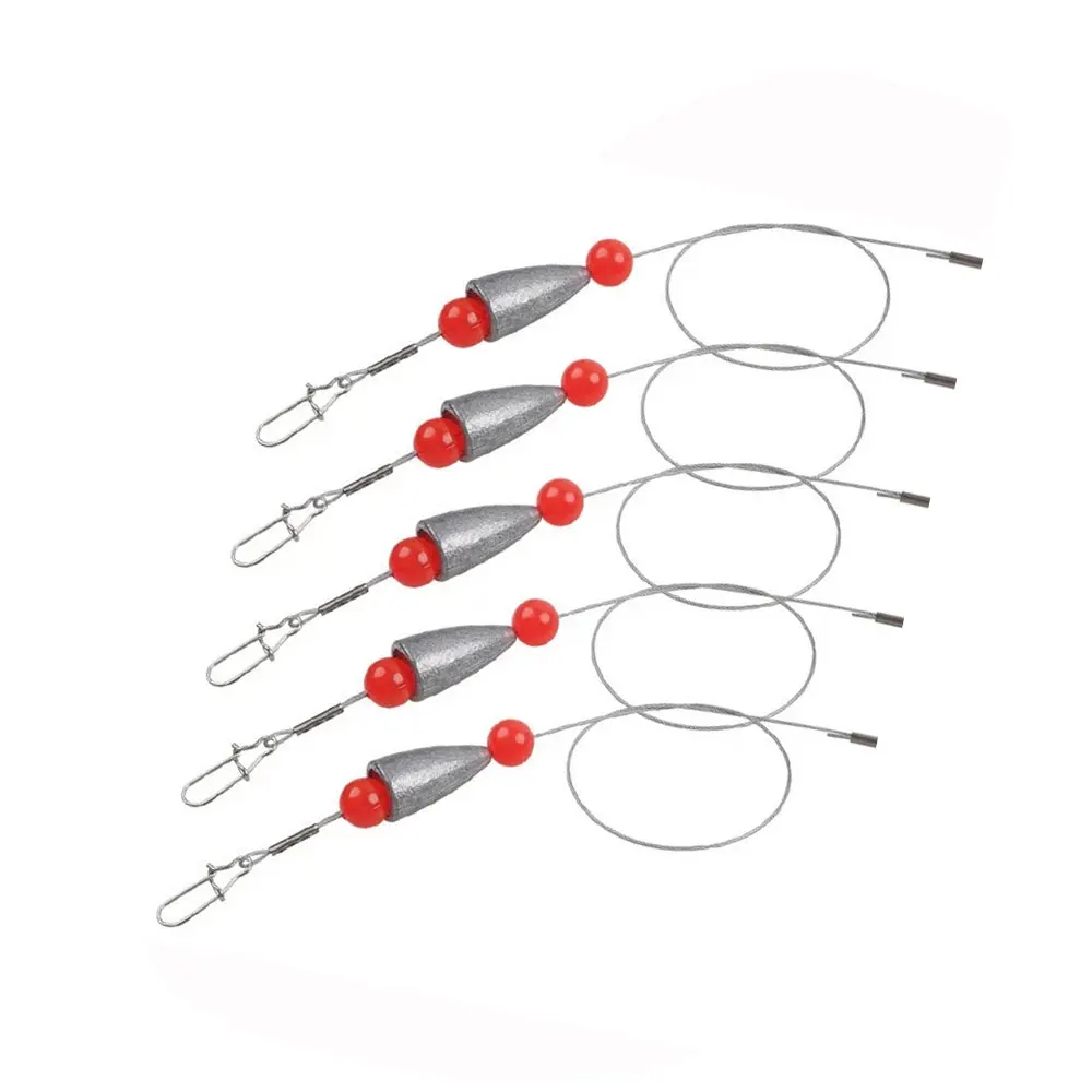 

10 шт., рыболовные грузики, Texas Rigs, Carolina Ready Rigs, предварительно завязанный стальной проволочный лидер для окуня, судака, троллинговые рыболовные снасти