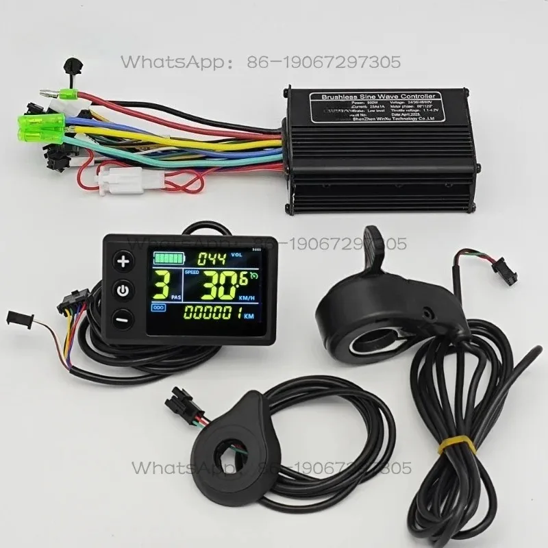 36V 48V 60V 500W 25A Sine Wave Brushless Motor Controller S866 Color LCD Display  Kit for Electric Scooter Bike E-bike Repair