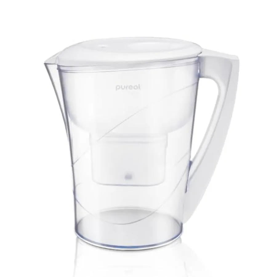 

Water Pitcher PPJ-350 WQA Gold Seal-Certified Water Purifier Reduces Chlorines and Chloroform Chubby Large-Capacity 10 Cups wit