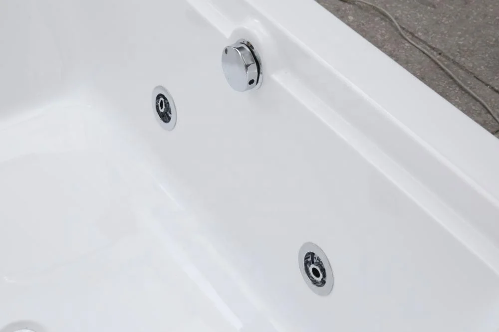 New design indoor acrylic bathtub whirlpool bath tub for 2 person