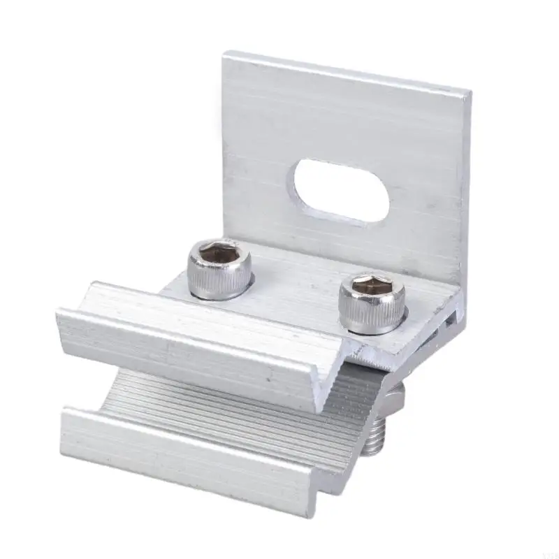 4pcs in alluminio in piedi morsetto cucitura per pannello installazione su tetti metallici staffe fotovoltaiche