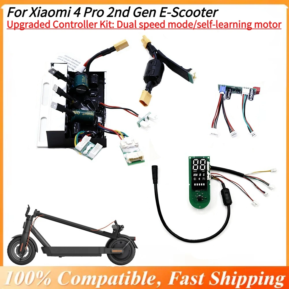 

Upgraded 55km/h E-Scooter Controller Kit For Xiaomi 4Pro2 E-Scooter - Speed Unlock, Motor Self Learning Motherboard Replacement