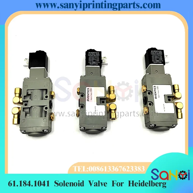 จัดส่งฟรี Heidelberg Original Solenoid วาล์ว 61.184.1041 6 มม.สําหรับ CD102 SM74 พิมพ์เครื่อง