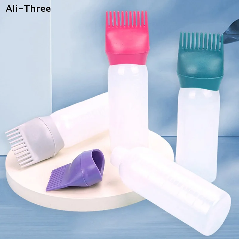 

Флакон-аппликатор для краски для волос 120 мл, бутылка для окрашивания, шампуня, масла, расческа-аппликатор для окрашивания волос, инструмент для укладки и окрашивания волос