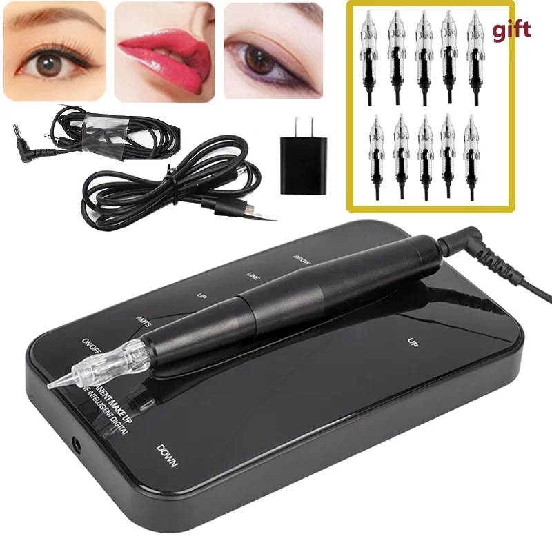 

Professional Digital LCD Touch Screen Tattoo Machine kits for Permanent Makeup Micropigmentation Demographic Eyebrow Tattoo Pen