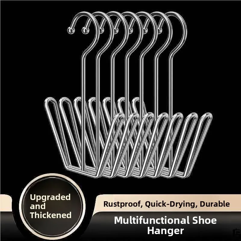 رف تجفيف أحذية متعدد الوظائف من الفولاذ المقاوم للصدأ 304، مقاوم للرياح، يُثبت على عتبة النافذة، منظم تخزين للأحذية للاستخدام... #4