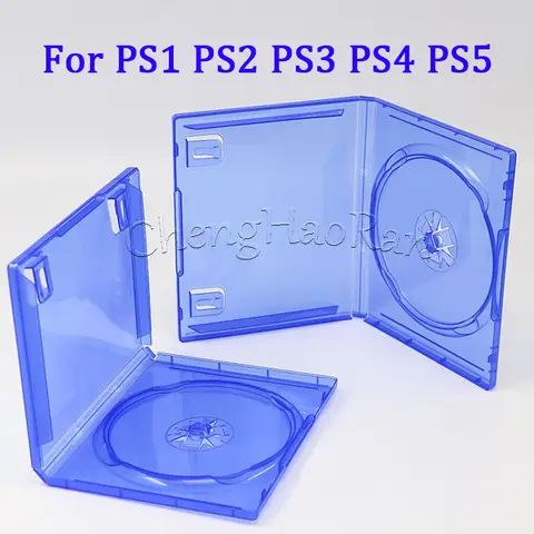 1PC For PS1 PS2 PS3 PS4 PS5 Game Disc Storage Shell Cover Empty CD DVD Box Case Replacement for PS4 Repair Accessories