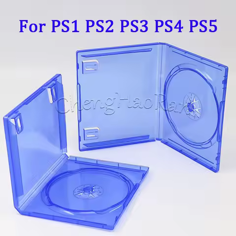 1PC For PS1 PS2 PS3 PS4 PS5 Game Disc Storage Shell Cover Empty CD DVD Box Case Replacement for PS4 Repair Accessories