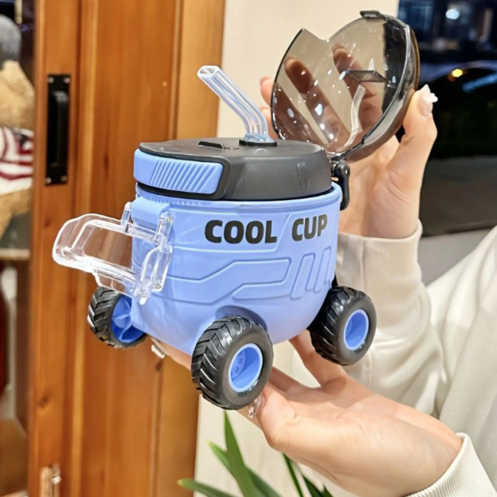 

Бутылка для воды для мальчиков, 550 мл, герметичные ежедневные принадлежности с рисунком Марса Ровера и соломинкой, дорожная кружка для мальчиков для офисов, улицы, дома