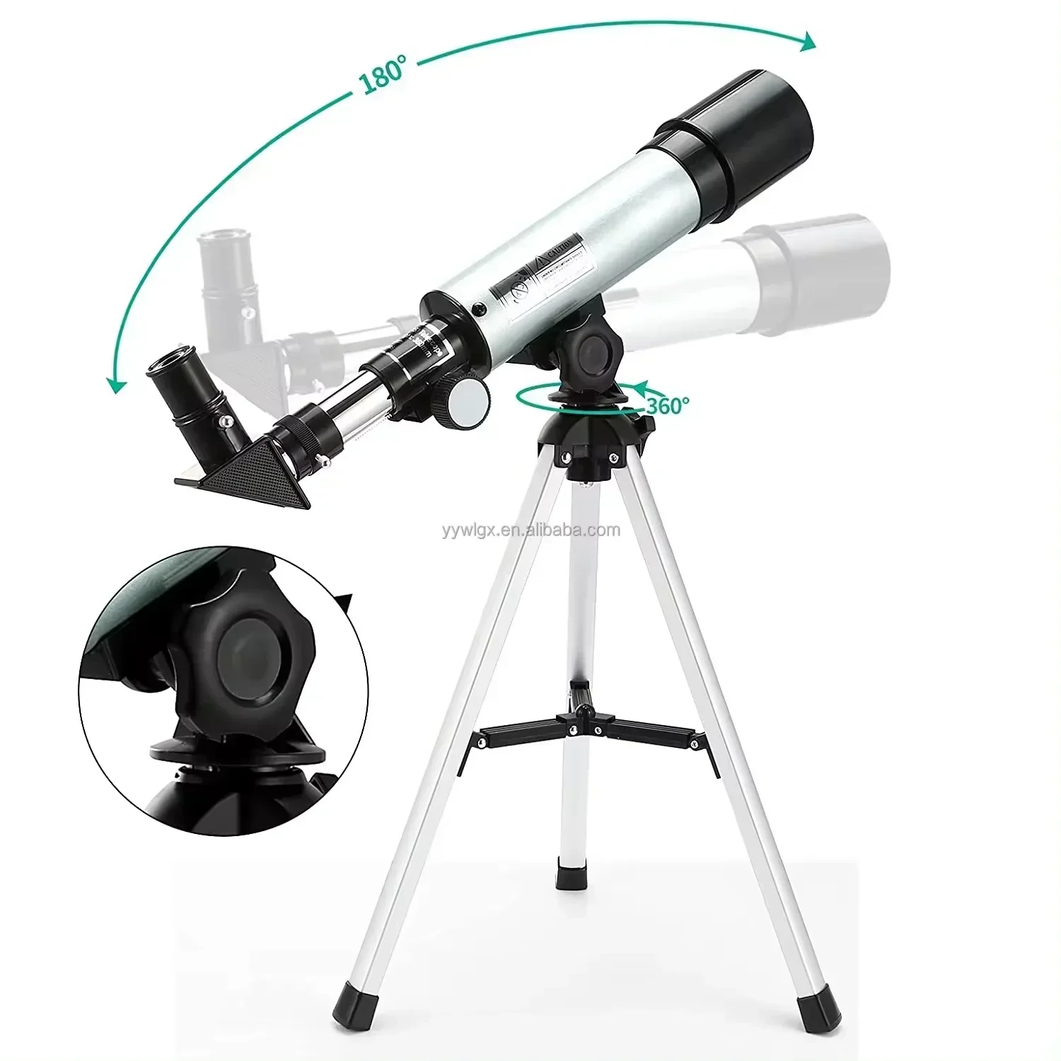 Astronomical Gift Hd High Magnification Portable And Stable Tripod Refractor Telescope 36050 For Kids And Beginner