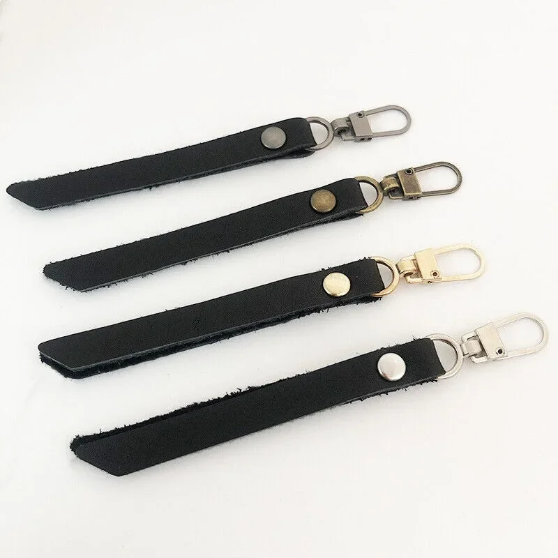 2pcs DIY Leather Zipper Puller End Kit Fastener Zip Slider Replacement Pull Clothes Backpack Luggage Zipper Sewing Accessories