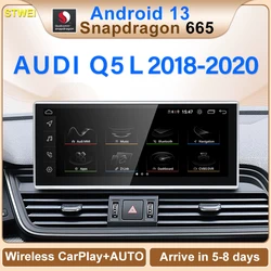 STWEI Qualcomm 8G 128G Android13 10.25inch Carplay AUTO For AUDI 2018-2022 Q5 Q5L Car Video Players GPS Navigation Smart Screen