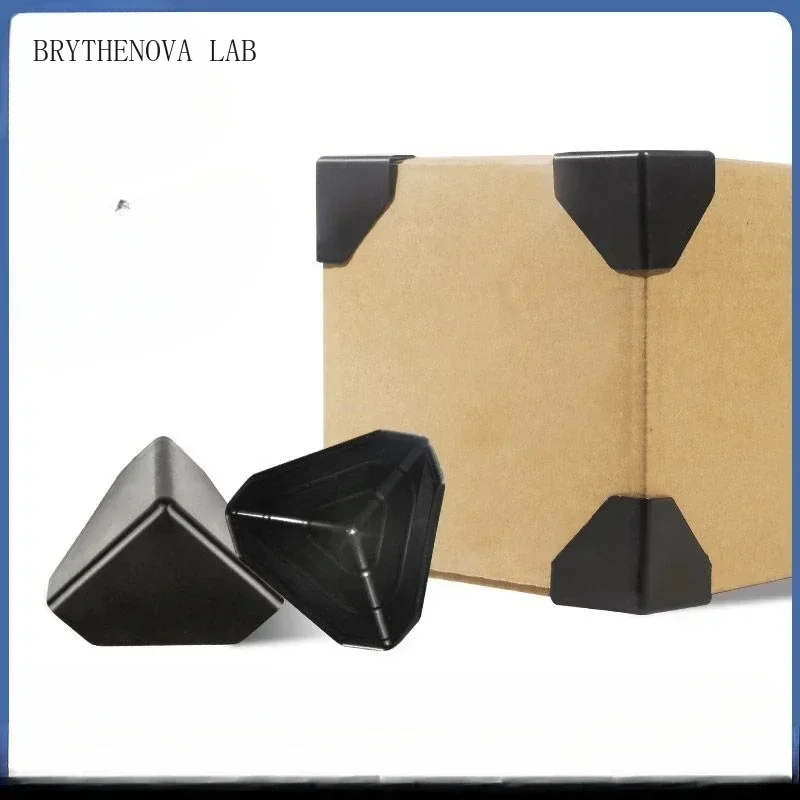 50pcs Thick Black Three Sided Corner Protector Express Collision Furniture Prevention Cardboard Box Right Angle Corner Protector