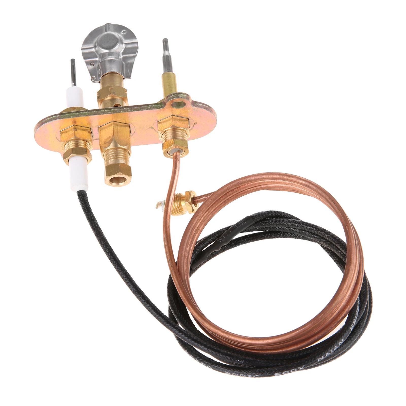 Replace Liquefied Gas M8*1 Thermocouple and Ignition Kit 900mm Pilot Burner kit for Fireplace/Thermocouple Gas Water Heater Part