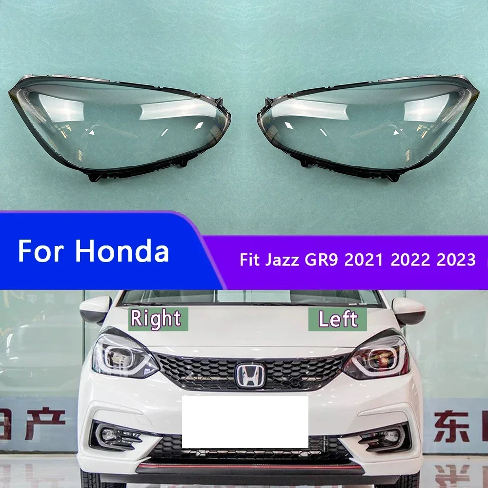 

For Honda Fit Jazz GR9 2021 2022 2023 Headlight Cover Headlamp Shell Transparent Lampshade Case Plexiglass Replace Original Lens