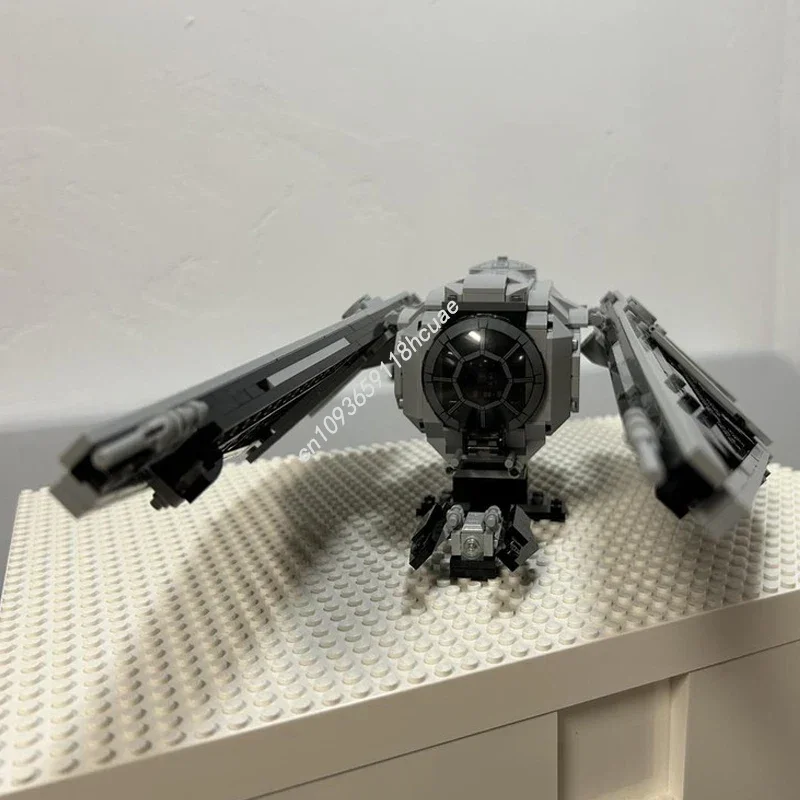 

556 шт., звездная битва TIE Striker Starfighter, модель Moc, строительные блоки, кирпичи, сделай сам, креативная сборка, развивающая игрушка, Рождественский подарок