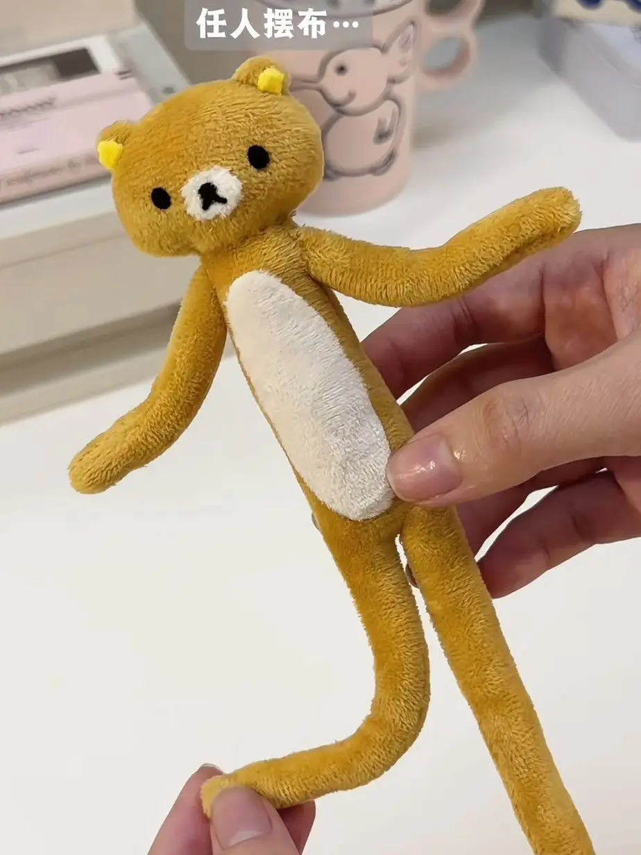 Rilakkuma Plüsch Lustige Spielzeuge Niedliche Stofftier-Figur im Ins-Stil Taschenanhänger Geburtstagsgeschenk für Frauen Heim- und Schreibtischdekoration Bestseller – Detail 1