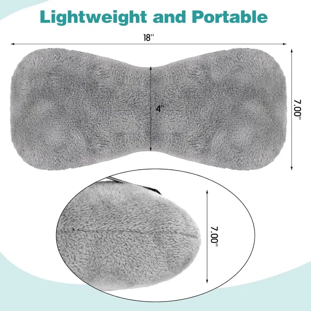 Versatile Recliner Headrest Pillow Curved Profile Adjustable Strap Neck Support Pillow Ergonomic PP Cotton Waist Support Pillow 6