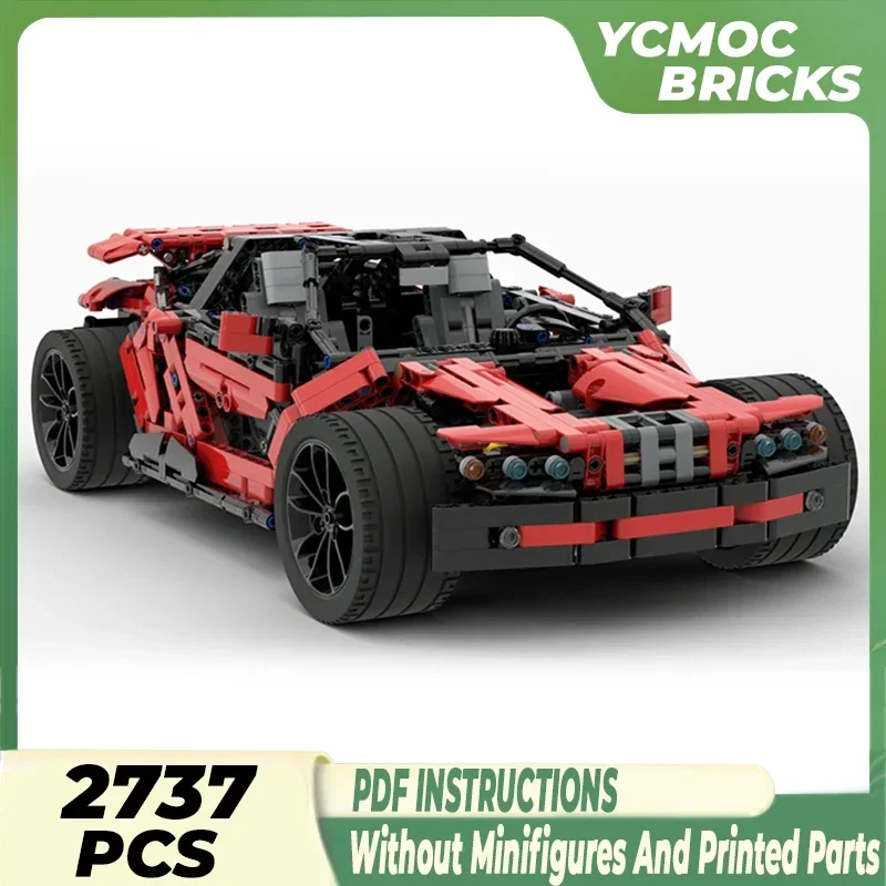 Moc Building Blocks Supercar Model  Rugged Vibration Supercar Technical Bricks DIY Assembly Famous Toys For Childr Holiday Gifts