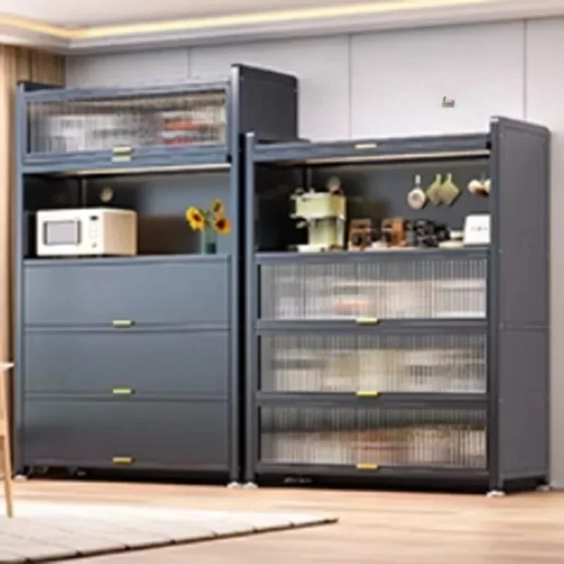 Gabinetes de Cocina Metálicos X-S, Modernos y de Lujo, Gabinetes de Cocina Pequeños Completos, Muebles para el Hogar