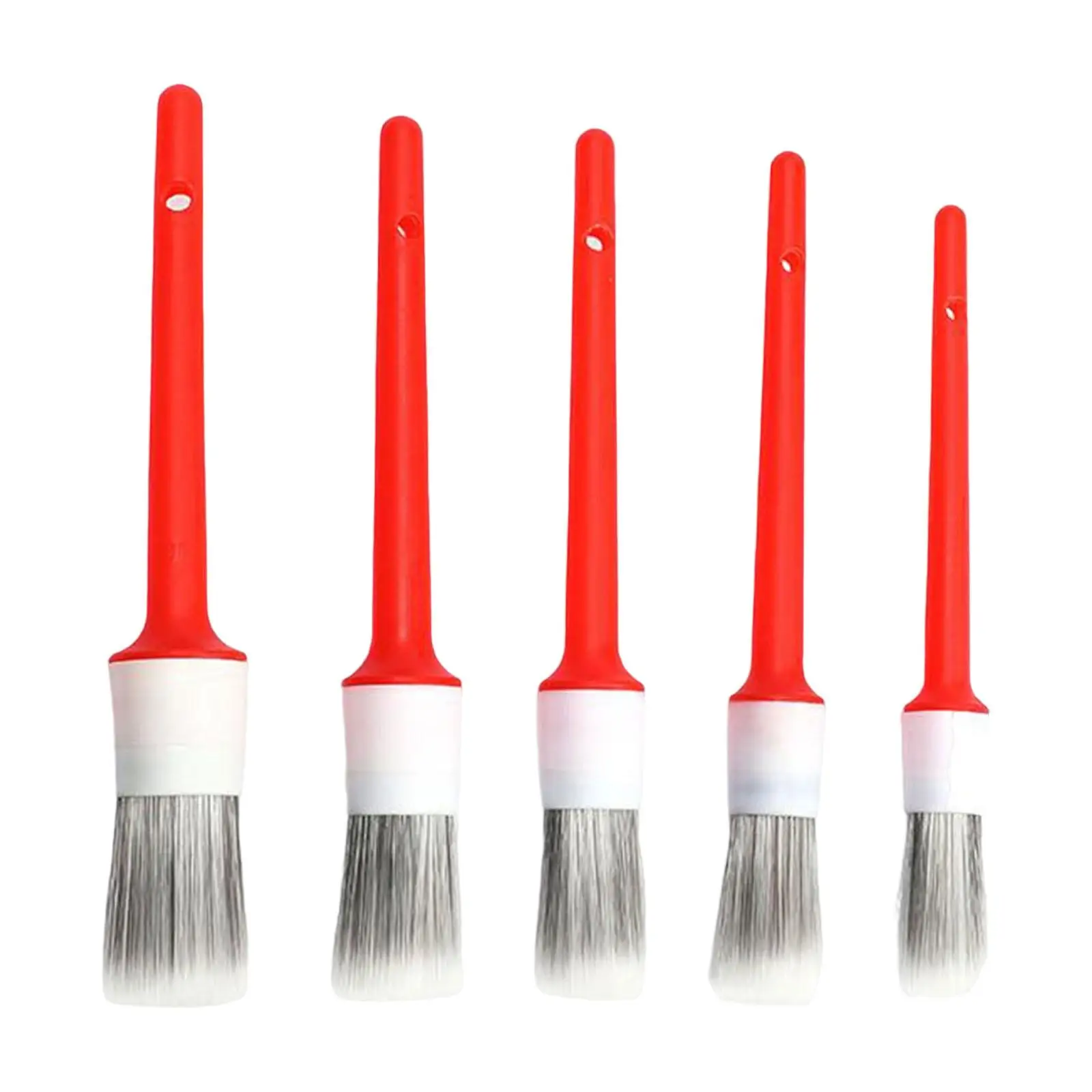 5 Pieces Detailing Brush Set Cleaner Fit for Car Cleaning Wheel Interior Exterior