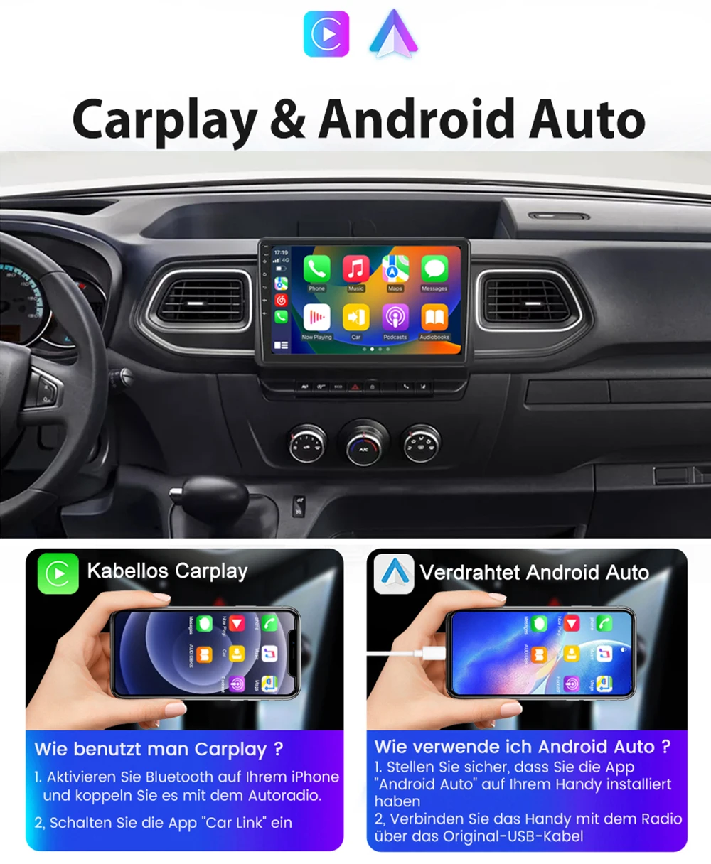 Android car radio with GPS Navigation+ HD reverse camera for Vauxhall Opel Movano B Kasten Kipper X62 Pritsche Fahrgestell 2010