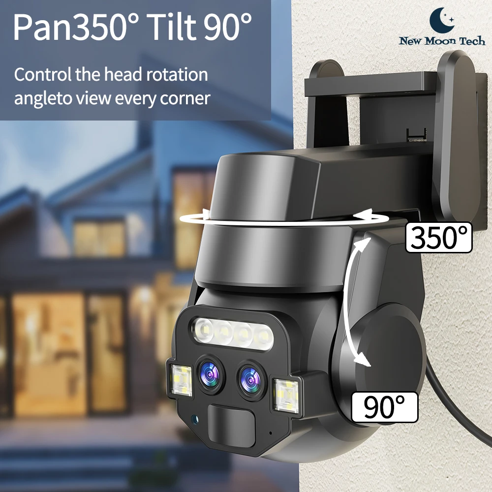 New Moon Tech Q820 Intelligent Camera 10X Zoom HD Night Vision Outdoor Waterproof Two-way Voice Intercom Security Camera