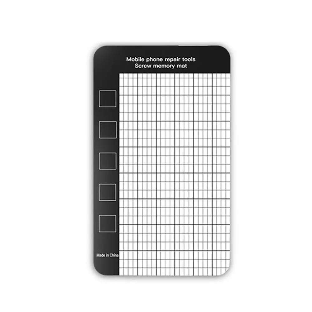 Magnetische Schraubenmatte, Speicherdiagramm, Arbeitsunterlage, kleine Schrauben, Halter, Werkzeugunterlage für Präzisions-DIY, für Handy-Reparaturplattenmatte – Detail 1