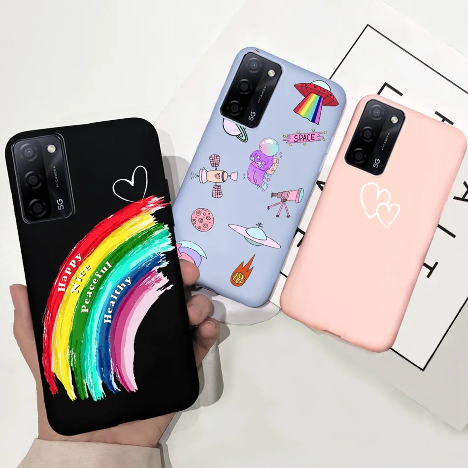 Case For OPPO A55s 5G CPH2321 Phone Case Silicone Candy Color Soft Cover For OPPO A55 5G PEMM00 Coque OppoA55 S A55s 5G Funda
