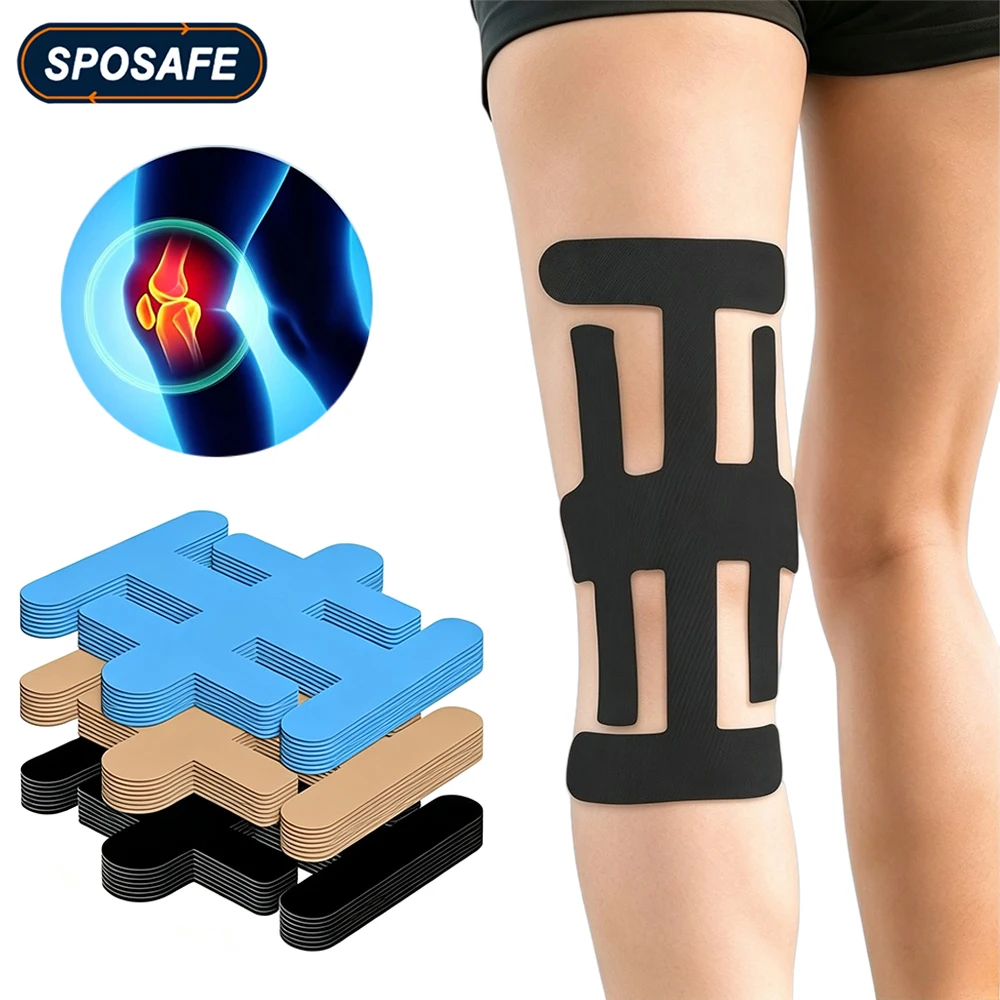 Sports Taping Precut - 10-50Pcs Precut Knee Kinesiology Tape, Elastic