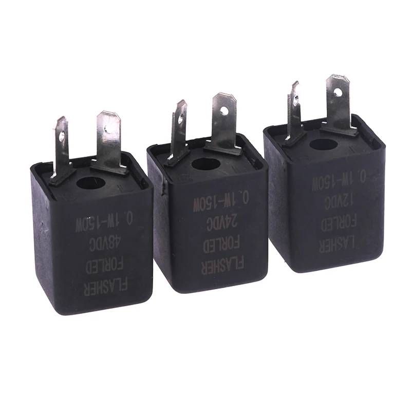 12V/24V48V Flasher Relay with Buzzer Indicator Motorcycle Inbuilt Beeper Flasher relay for Turn Signal LED Blinker