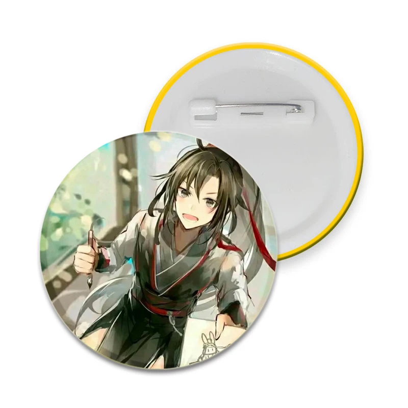 32/44/58 มม.อะนิเมะ Mo Dao Zu Shi เข็มกลัดการ์ตูน LAN Zhan Wei Wuxian Badge เข็มกลัดสําหรับกระเป๋าเป้สะพายหลังของขวัญตกแต่งสําหรับเพื่อน