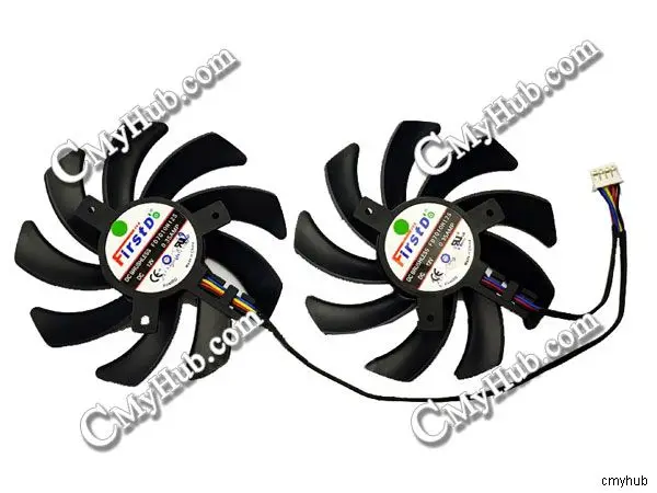 New For Sapphire HD6850 HD6970 HD7870 2G HD7950 HD7970 Firstd FD7010H12S Video Graphics Card Cooling Fan Firstd FD7010H12S