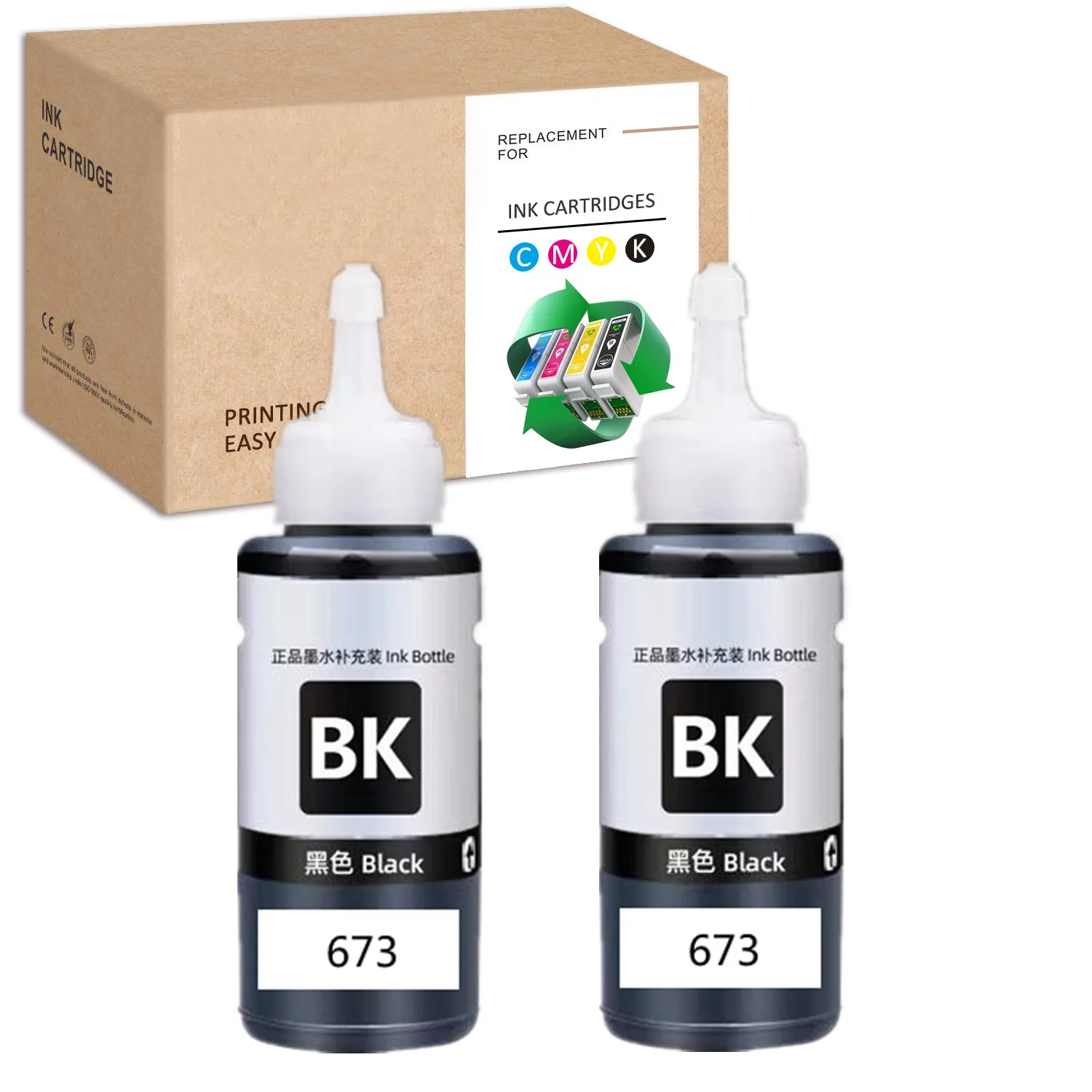 HS 70ML For Epson 673 T673 T6731 T6732 T6733 T6734 T6735 T6736 Ink Bottles For L800 L801 L805 L810 L850 L1800 L1805 Printer