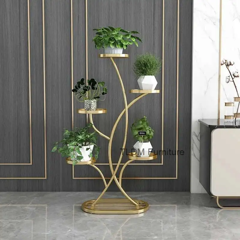 

Nordic Creativity Plant Shelves Mere Appearance Living Room Indoor Home Plant Shelves Balcony Garden Furniture Posture FYPS