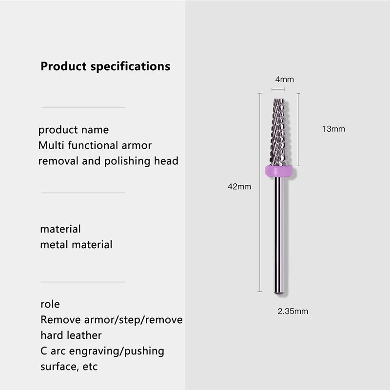 텅스텐 스틸 카바이드 배럴 네일 드릴 비트 3/32인치 고품질 로터리 밀링 커터 매니큐어 비트 드릴 액세서리 네일 도구