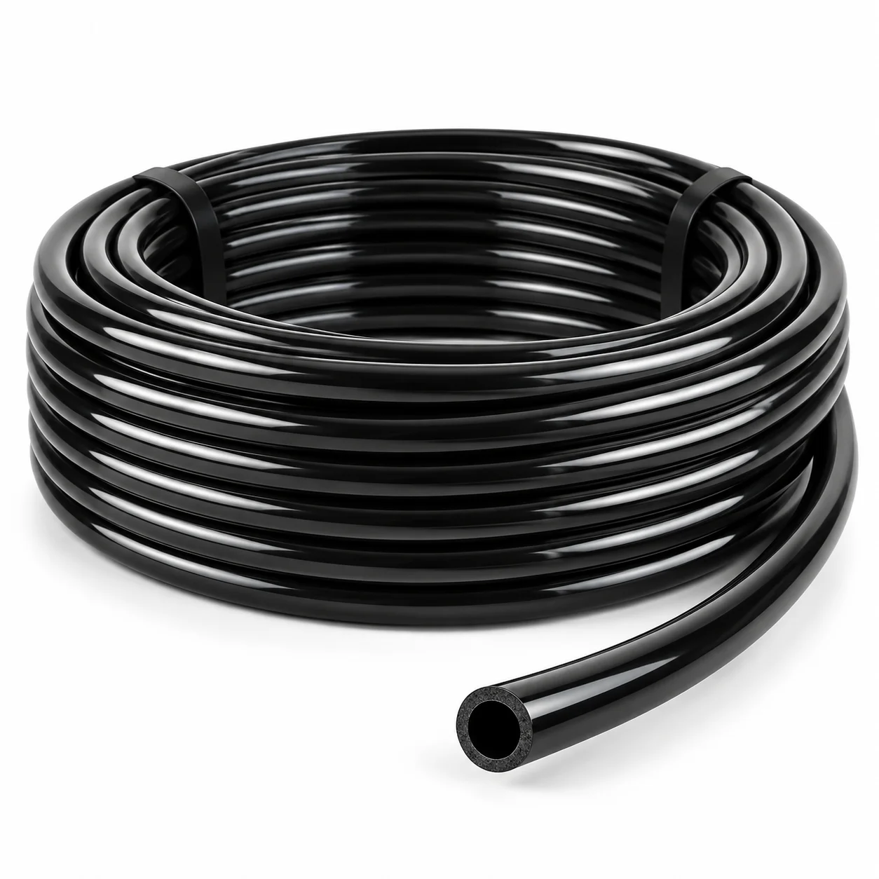 Flexible Black PVC Drip Irrigation Hose 1/4