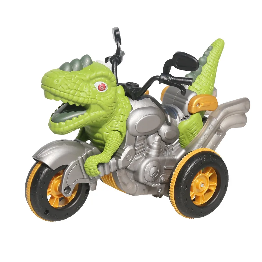 Motocicletta dinosauro con telecomando spray 2.4G, design accattivante, effetti speciali luminosi, modello giocattolo elettrico per bambini